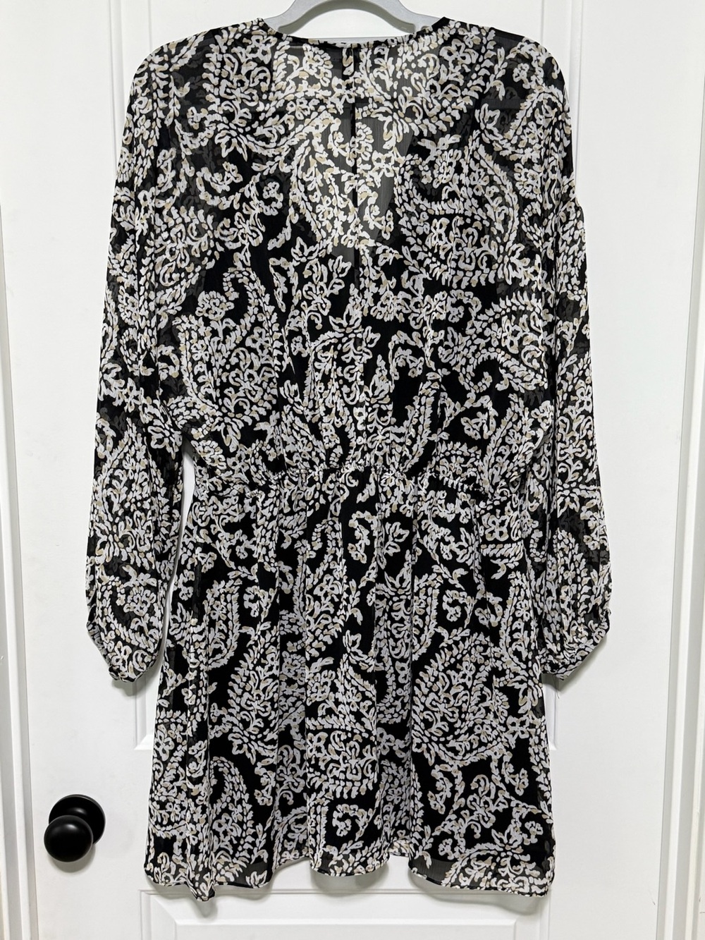 NWOT White House Black Market Dress with Paisley Print - Picture 2 of 14